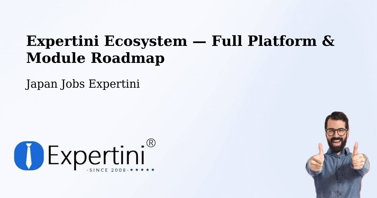 Expertini Ecosystem — Full Platform & Module Roadmap – Ono